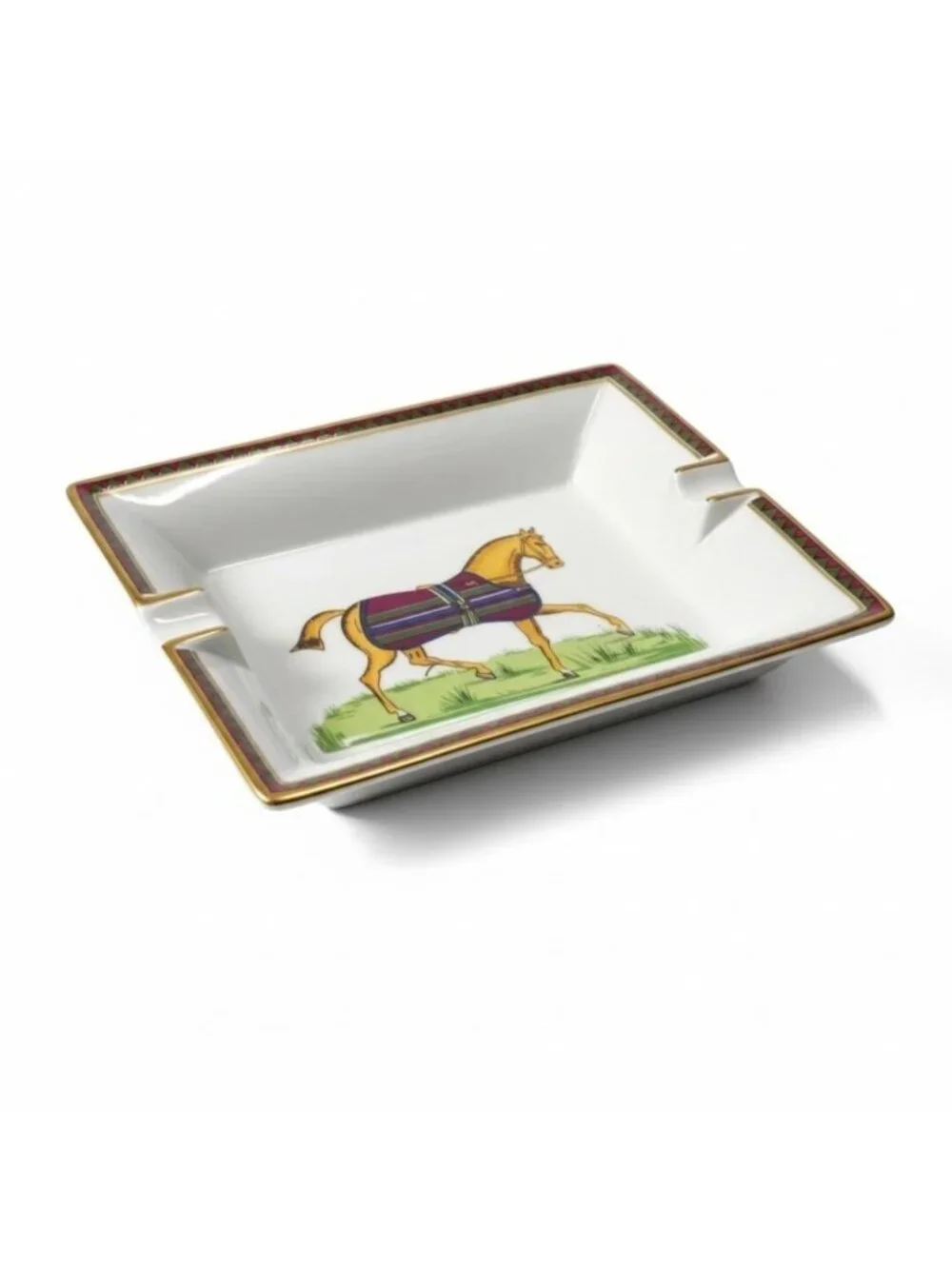 Hermes Cigar Ashtray Horse Ceramic